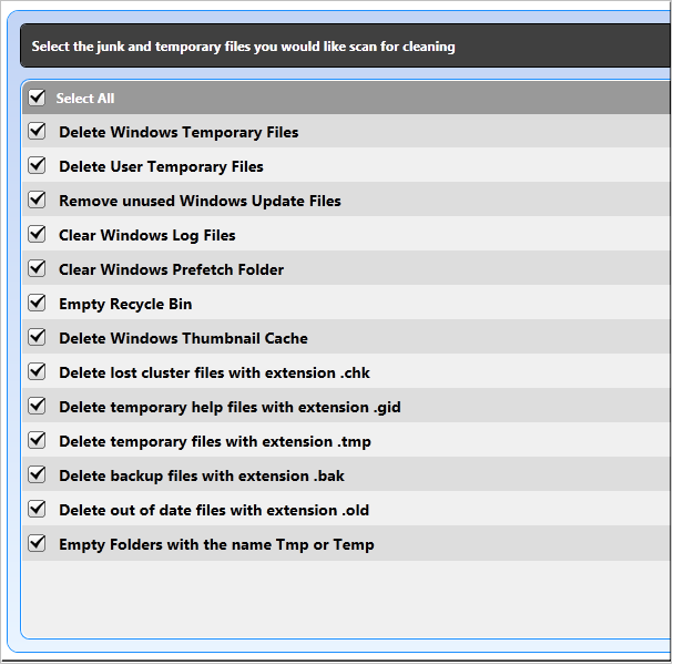 Finding and Deleting Junk Files